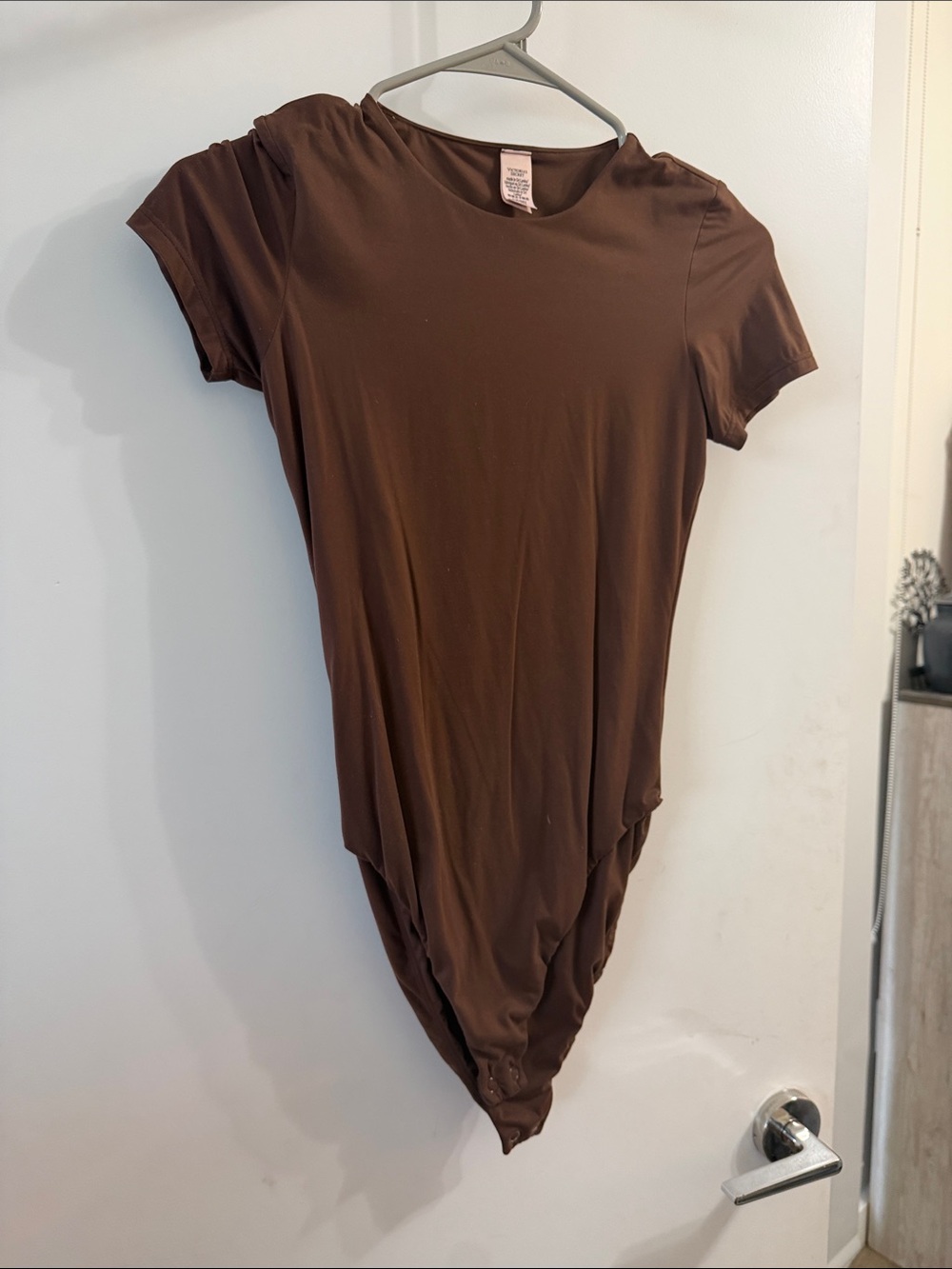 Victoria's Secret Chocolate Brown Short Sleeve Bodysuit